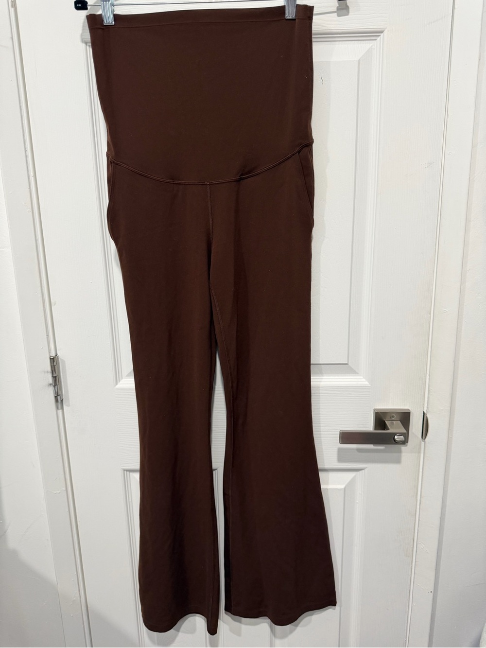CRZ YOGA Brown High-Waist Flare Yoga Pants
